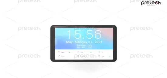 Автоматизация умного дома Планшетный дисплей с сенсорным экраном Настенное крепление Панель Poe Настенное крепление для планшета с питанием Планшетный ПК на базе Android по индивидуальному заказу